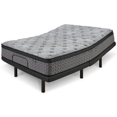 12-Inch Firm Euro Pillow Top Hybrid Mattress, raised on an adjustable base; base not included; Queen shown - 2