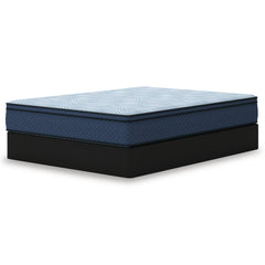 12-inch medium hybrid mattress, Queen on a foundation, angled view; foundation not included - 11