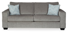 Light Gray track-arm sofa, front view - 14
