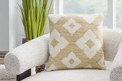 18-Inch Indoor Outdoor Geometric Pillows — Set of 4, single pillow in room setting - 2