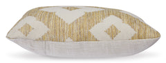 18-Inch Indoor Outdoor Geometric Pillows — Set of 4, single pillow side profile - 4