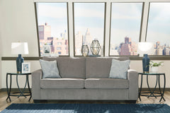 Light Gray track-arm sofa, room scene; styling accessories not included - 18