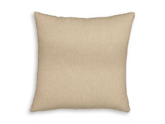 20-Inch Brown and Beige Floral Pillows — Set of 4, single pillow reverse - 3
