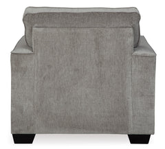 Light Gray track-arm chair, back view - 27