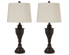 28.5-Inch Bronze-Tone Metal Table Lamps — Set of 2, pair of lamps - 1