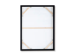 36 × 48 Neutral Abstract Framed Canvas Wall Art, back view - 5