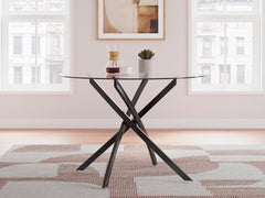 Black / Dining Table Only, room setting; one table included; chairs, stools and benches excluded; additional furniture and accessories excluded - 8
