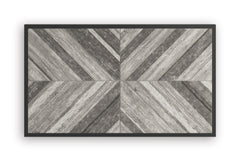 48-Inch Porcelain-Top Outdoor Coffee Table with Black X-Leg Base, tabletop from above - 3