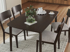 Merlot / 5-Piece Dining Set: Table + 4 Chairs, product view 3; includes 1 table, 4 chairs; decorative accessories and other furniture excluded - 10