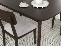 Merlot / 5-Piece Dining Set: Table + 4 Chairs, product view 2; includes 1 table, 4 chairs; decorative accessories and other furniture excluded - 9