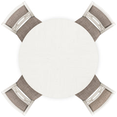 Antique White / 5-Piece Dining Set: Table + 4 Chairs, product view 5; includes 1 table, 4 chairs; decorative accessories and other furniture excluded - 10