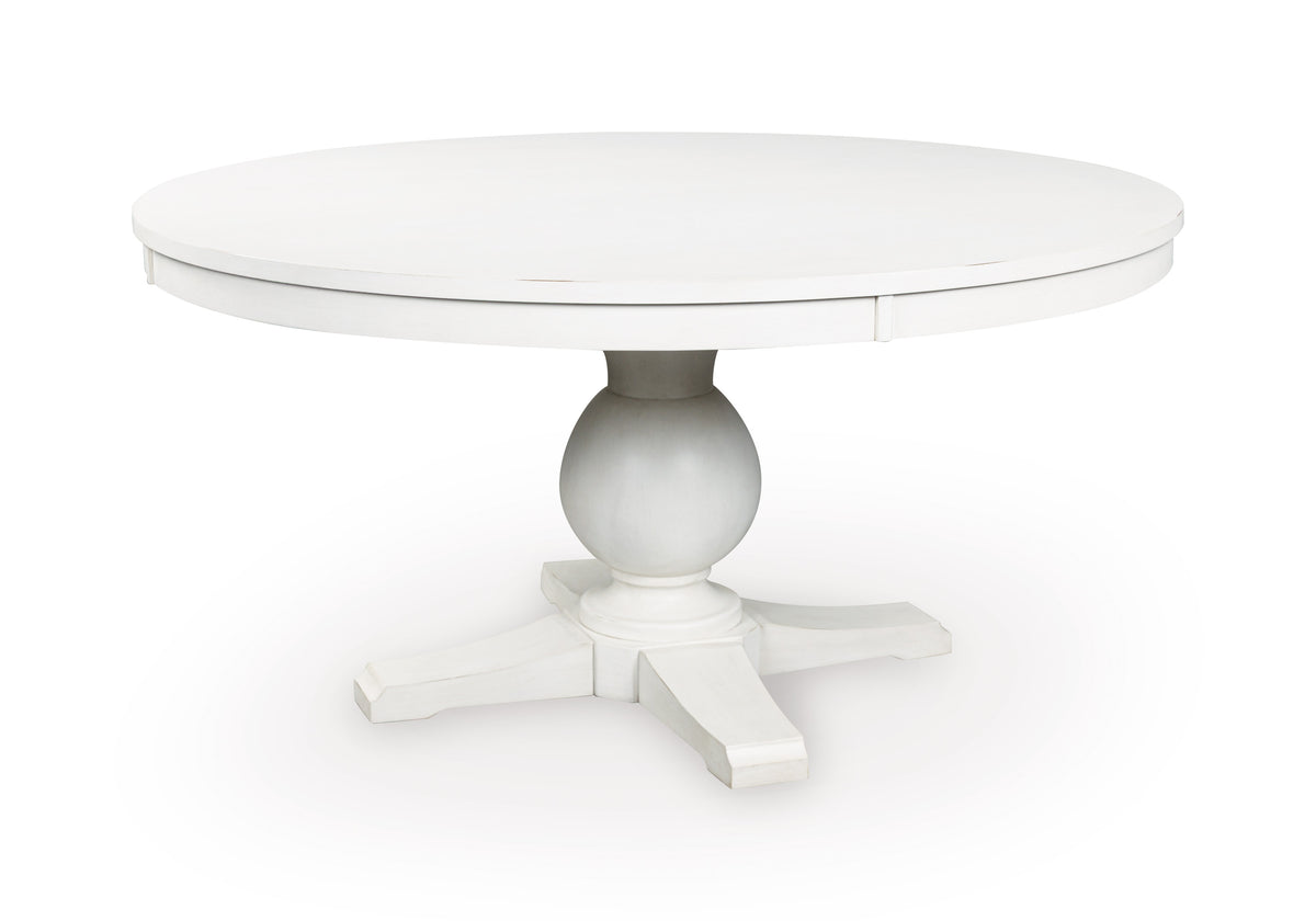 Antiqued White / Table Only, product view 1; includes table only; cabinets and accessories excluded