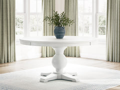 Antiqued White / Table Only, product view 4; includes table only; cabinets and accessories excluded - 4