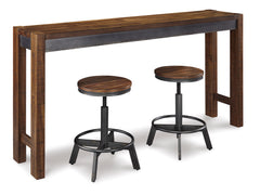 Brown/Gray / Counter Height Table Only, additional product view; one table included; chairs, stools and benches excluded; additional furniture and accessories excluded - 2