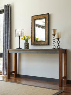 Brown/Gray / Counter Height Table Only, room setting; one table included; chairs, stools and benches excluded; additional furniture and accessories excluded - 8