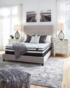 8-Inch Firm Innerspring Mattress, queen mattress room view; foundation not included - 3