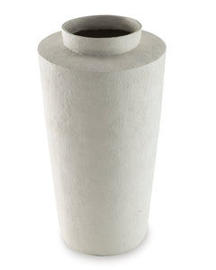 Tall Cream Textured Floor Vase - alternate product view - 3