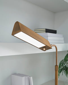 Adjustable Bronze LED Desk Lamp with Brown Marble Base - LED light detail - 6