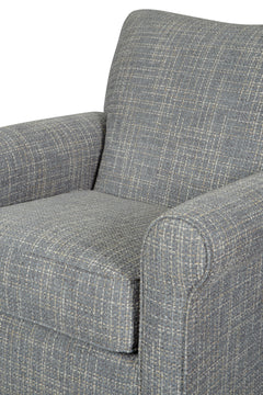 Ash Upholstered Swivel Glider Accent Chair - Ash - additional view 6 - 6