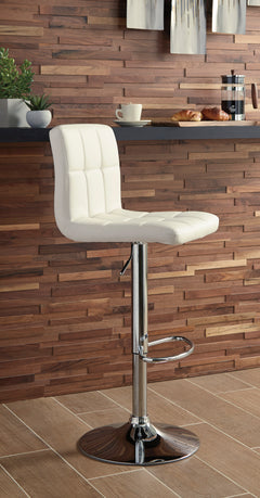Bone / Adjustable Height — Set of 2 Stools, room setting; 2 stools included; additional furniture and accessories excluded; view 8 - 8