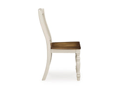 Antique White/Brown / Set of 2 Chairs, product view 6; includes set of 2 chairs; other furniture and accessories excluded - 10