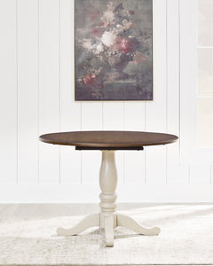 Antique White/Brown / Dining Table Only, product view 4; includes dining table only; other furniture and accessories excluded - 4