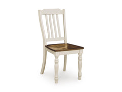 Antique White/Brown / Set of 2 Chairs, product view 3; includes set of 2 chairs; other furniture and accessories excluded - 7