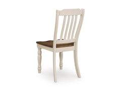 Antique White/Brown / Set of 2 Chairs, product view 4; includes set of 2 chairs; other furniture and accessories excluded - 8
