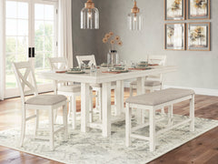 Antique White / Counter Height Table Only, additional product view; one table included; chairs, stools and benches excluded; additional furniture and accessories excluded - 2