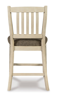 Two-tone / Counter Height — Set of 2 Stools, back view; matching pair included; additional furniture and accessories excluded - 2