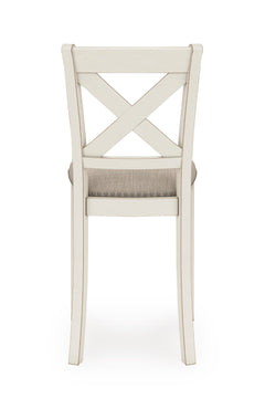 Antique White / Counter Height — Set of 2 Stools, back view; matching pair included; additional furniture and accessories excluded - 3