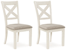 Antique White / Set of 2 Chairs, additional product view; 2 chairs included; additional furniture and accessories excluded - 2