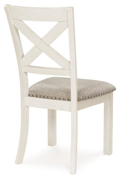 Antique White / Set of 2 Chairs, back view; 2 chairs included; additional furniture and accessories excluded - 4