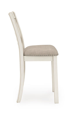 Antique White / 2 X-Back Counter Stools, product view 6; included: two x-back counter stools; table and bench excluded; other furniture and accessories excluded - 31