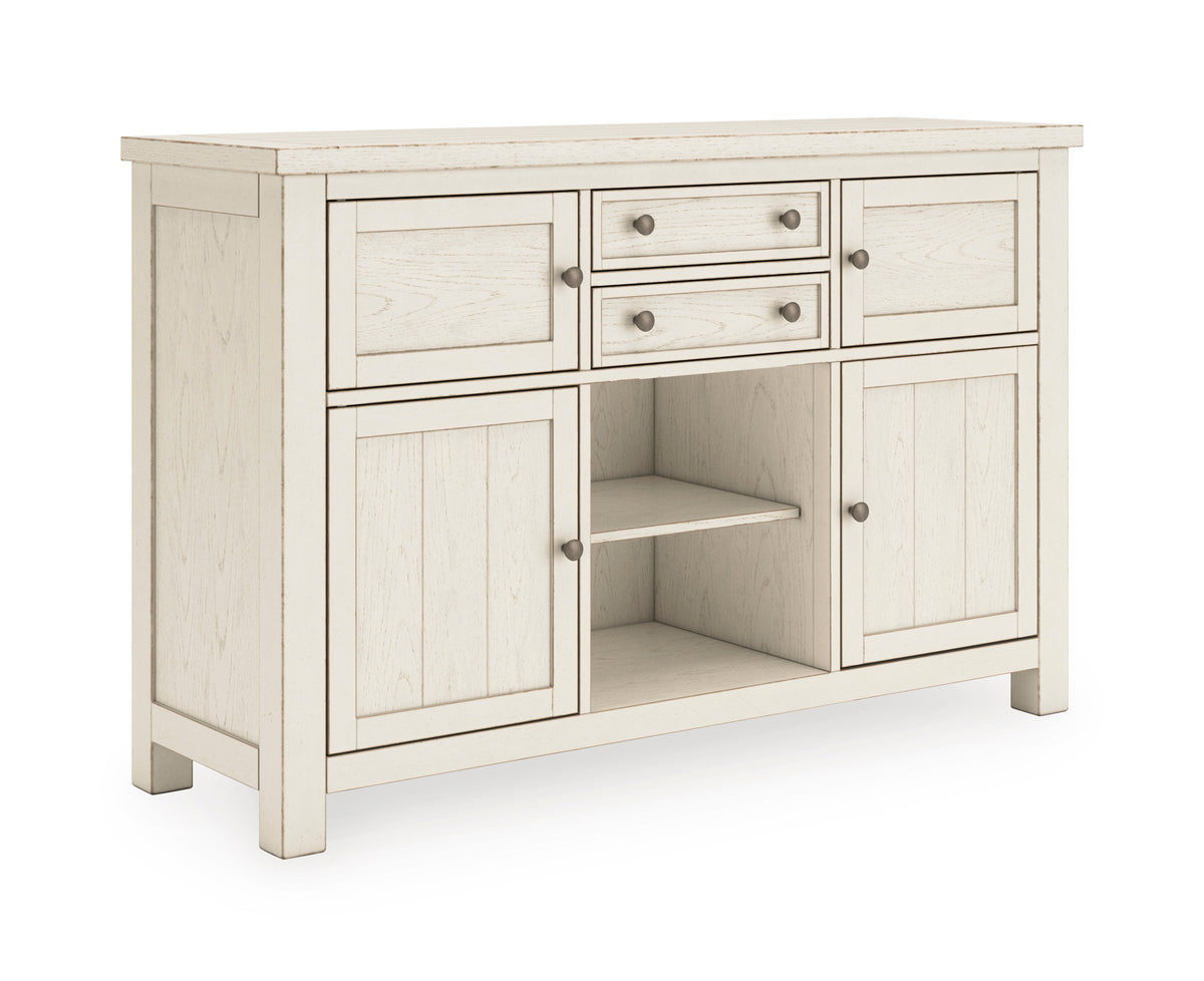 Antique White / Sideboard, sideboard view 2; includes one sideboard; accessories and other furniture excluded