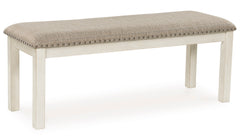Antique White / Dining Bench, product view 1; included: 1 bench; all other furniture and accessories excluded - 13