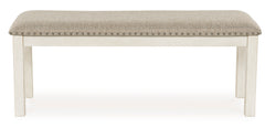 Antique White / Dining Bench, product view 2; included: 1 bench; all other furniture and accessories excluded - 14