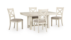 Antique White / Table + 4 Chairs, product view 1; included: 1 table; 4 matching chairs; all other furniture and accessories excluded - 17