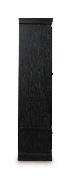 Black/Brown / Display Cabinet, cabinet view 6; includes one cabinet; accessories and other furniture excluded - 6