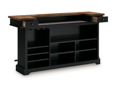Brown/Black / Home Bar, product view 1; includes one sideboard; accessories and other furniture excluded - 1