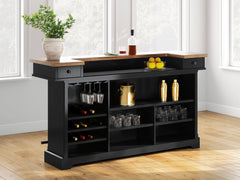 Brown/Black / Home Bar, product view 3; includes one sideboard; accessories and other furniture excluded - 3