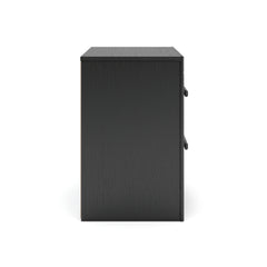 Black/Gray Nightstand Not Applicable, view 2; selected furniture only; mattress foundation bedding and accessories excluded - 62