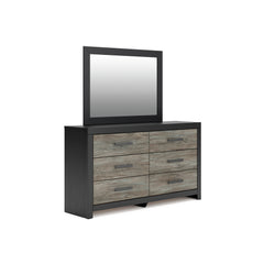 Black/Gray Dresser + Mirror Not Applicable, view 1; selected furniture only; mattress foundation bedding and accessories excluded - 63