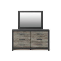 Black/Gray Dresser + Mirror Not Applicable, view 2; selected furniture only; mattress foundation bedding and accessories excluded - 64