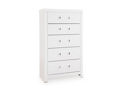 White / 5pc Set with Upholstered LED Panel Bed / Twin, view 4; selected furniture only; mattress foundation bedding and accessories excluded - 16
