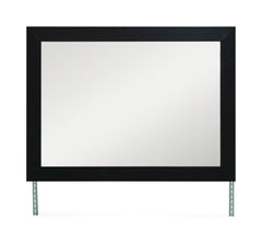 Black / Mirror, view 2; selected furniture only; mattress foundation bedding and accessories excluded - 39