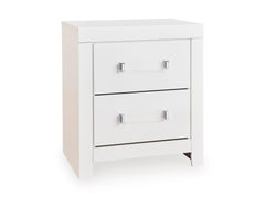 White / Nightstand, view 1; selected furniture only; mattress foundation bedding and accessories excluded - 48