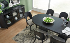 Black / Set of 2 Side Chairs, product view 5; included: 2 matching chairs; all other furniture and accessories excluded - 10
