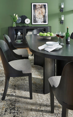 Black / Set of 2 Side Chairs, product view 6; included: 2 matching chairs; all other furniture and accessories excluded - 11