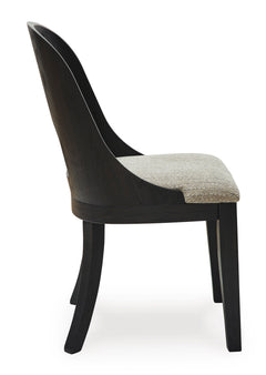 Black / Set of 2 Side Chairs, product view 7; included: 2 matching chairs; all other furniture and accessories excluded - 12